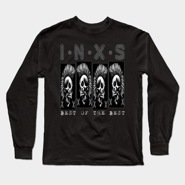 Inxs skull Long Sleeve T-Shirt by Scom